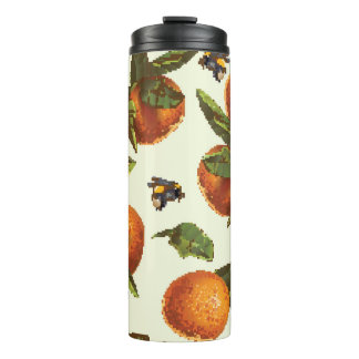 Citrus & Hummeln: Vintag nahtlos Thermosbecher