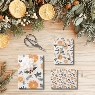 Citrus Hygge Weihnachten Geschenkpapier Set