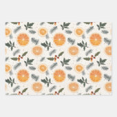 Citrus Hygge Weihnachten Geschenkpapier Set (Vorderseite)