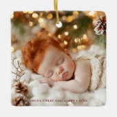 Citrus Hygge Weihnachten Keramikornament (Vorderseite)