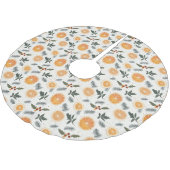Citrus Hygge Weihnachten Polyester Weihnachtsbaumdecke (Schrägansicht)