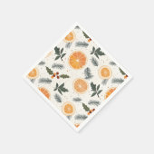 Citrus Hygge Weihnachten Serviette (Ecke)