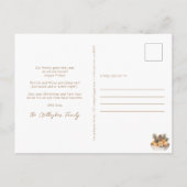 Citrus Hygge Weihnachtsschrift Feiertagspostkarte (Rückseite)