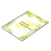 Citrus-Inspired Motivational Notizblock (Linke Seite)