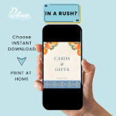 Citrus Italian Blue Tiles Cards Geschenke Schilder