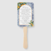 Citrus Italienischer Fliesenanhänger Fächer (Rückseite)