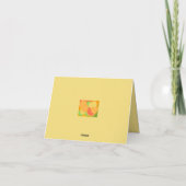 Citrus Joy Note card (innen leer) Karte (Rückseite)