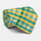 Citrus Kariert Necktie Krawatte (Gerollt)