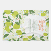 Citrus Kitchen Teetuch - Rezept Design Geschirrtuch (Horizontal)