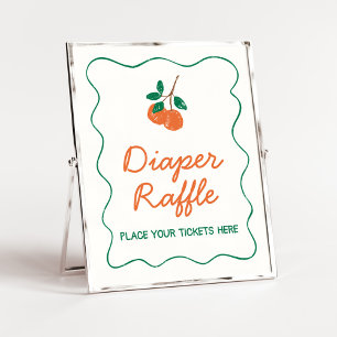 Citrus Kleine Süsse Babydusche Windelwanne Raffel Poster