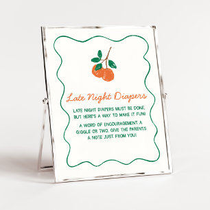 Citrus Kleine Süsse Kinderdusche Späte Nachttauche Poster