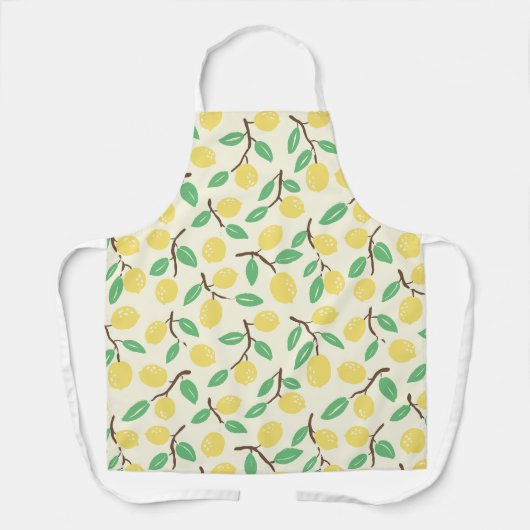 Citrus Koch Gelb grün Schürze (Vorderseite)