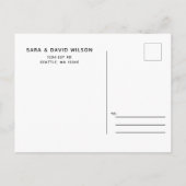 Citrus Lemon Ankündigung Datum freihalten Postcard (Rückseite)