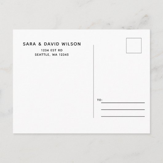 Citrus Lemon Ankündigung Datum freihalten Postcard (Rückseite)