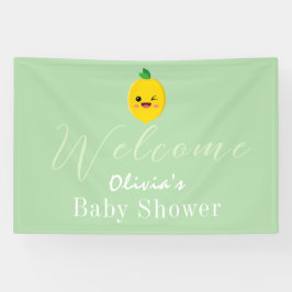 Citrus Lemon Baby Shower Banner