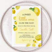 Citrus Lemon Baby Shower Einladung