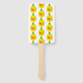 Citrus Lemon Baby Shower Fächer (Rückseite)