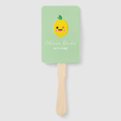 Citrus Lemon Baby Shower Fächer (Vorderseite)