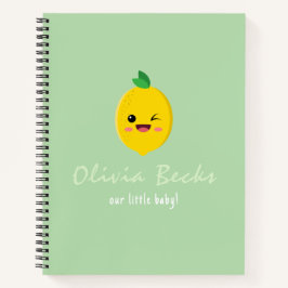 Citrus Lemon Baby Shower Notizblock