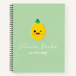 Citrus Lemon Baby Shower Notizblock