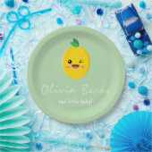 Citrus Lemon Baby Shower Pappteller (Party)