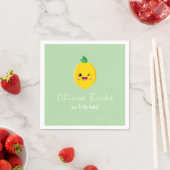 Citrus Lemon Baby Shower Serviette (Beispiel)