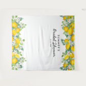 Citrus Lemon Babydusche Foto Hintergrund Wandteppich (Vorderseite (Horizontal))