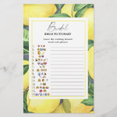 Citrus lemon - Brautparty emoji pickgame (Vorderseite)