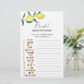 Citrus lemon - Brautparty emoji pickgame (Stehend Vorderseite)