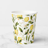 Citrus Lemon Brautparty Pappbecher (Rückseite)