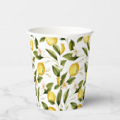 Citrus Lemon Brautparty Pappbecher (Rechts)