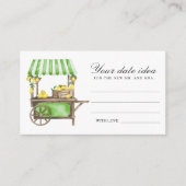 Citrus Lemon - Date night ideas \ Date jar  Begleitkarte (Vorderseite)