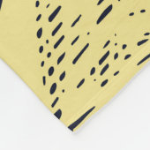 Citrus Lemon Doodle Muster Hintergrund Fleecedecke (Ecke)