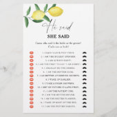 Citrus lemon - Er sagte, sie sagte Brautparty (Vorderseite)