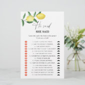 Citrus lemon - Er sagte, sie sagte Brautparty (Stehend Vorderseite)