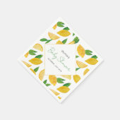 Citrus Lemon Frucht Babydusche Serviette (Ecke)