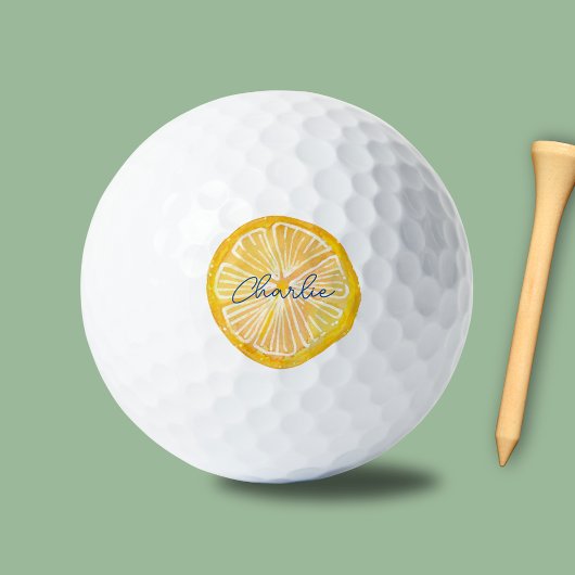 Citrus Lemon Fruit Golfball
