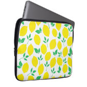 Citrus Lemon Fruit Pattern Throw Kissen Laptopschutzhülle (Vorne Rechts)