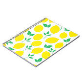 Citrus Lemon Fruit Pattern Throw Kissen Notizblock (Linke Seite)