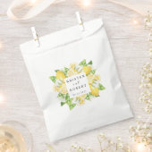 Citrus Lemon Garden Gastgeschenk Hochzeit Bag Geschenktütchen (Ausgeschnitten)