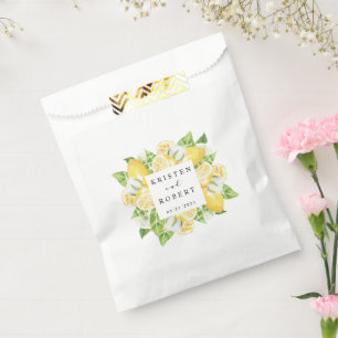 Citrus Lemon Garden Gastgeschenk Hochzeit Bag Geschenktütchen