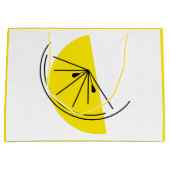 Citrus Lemon Geschenktasche groß Große Geschenktüte (Vorderseite)