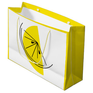 Citrus Lemon Geschenktasche groß Große Geschenktüte