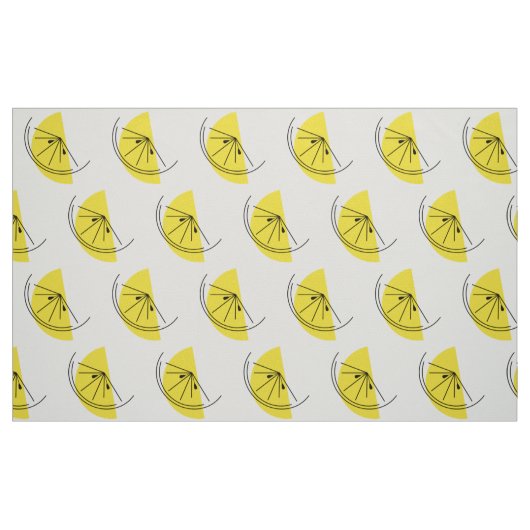 Citrus Lemon Großdruckgewebe Stoff (Fat Quarter (45,7 x 55,9 cm))