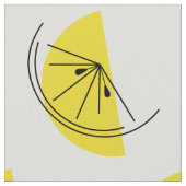 Citrus Lemon Großdruckgewebe Stoff (Nahaufnahme)