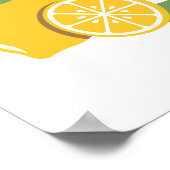 Citrus Lemon Kinderzimmer Decor Poster (Ecke)