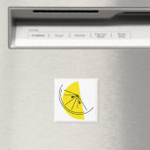 Citrus Lemon Magnetquadrat Magnet (In Situ (Geschirrspüler))