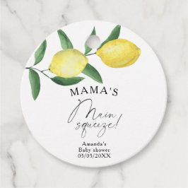 Citrus Lemon - Mama's wichtigste Babydusche Geschenkanhänger