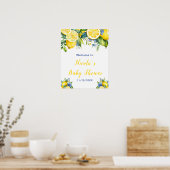 Citrus Lemon Mediterrane Babydusche Poster (Küche)