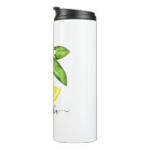 Citrus Lemon Monogram Thermosbecher (Nach rechts gedreht)